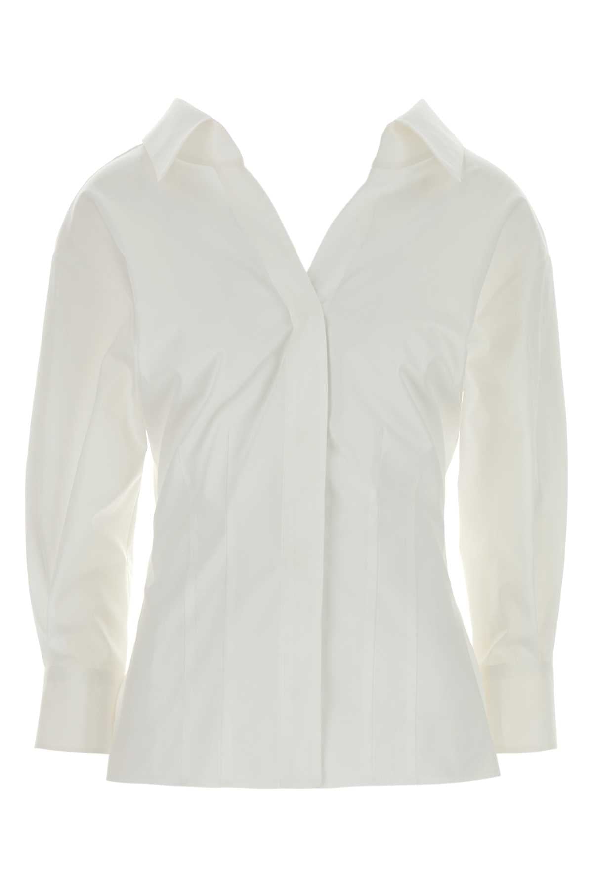 Givenchy Women White Poplin Shirt GIVENCHY