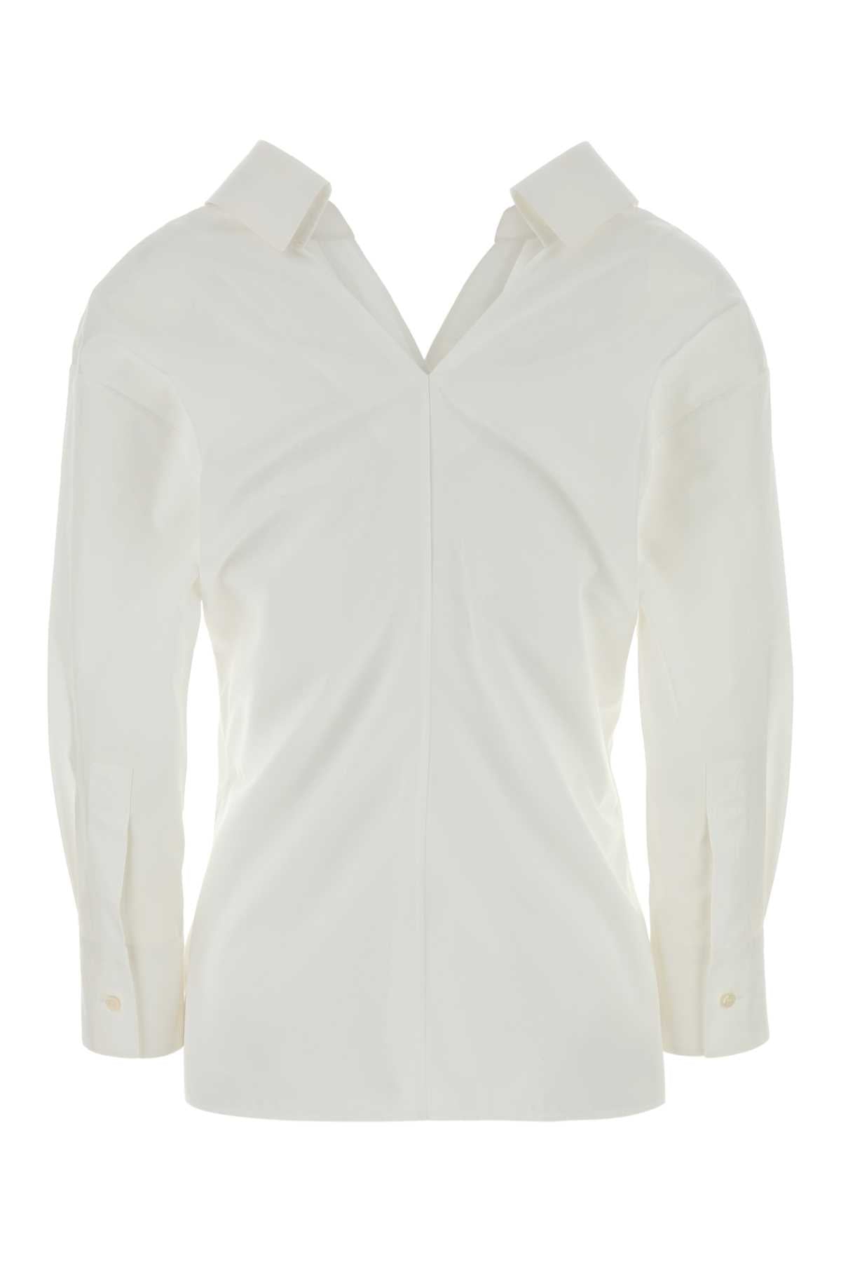 Givenchy Women White Poplin Shirt GIVENCHY