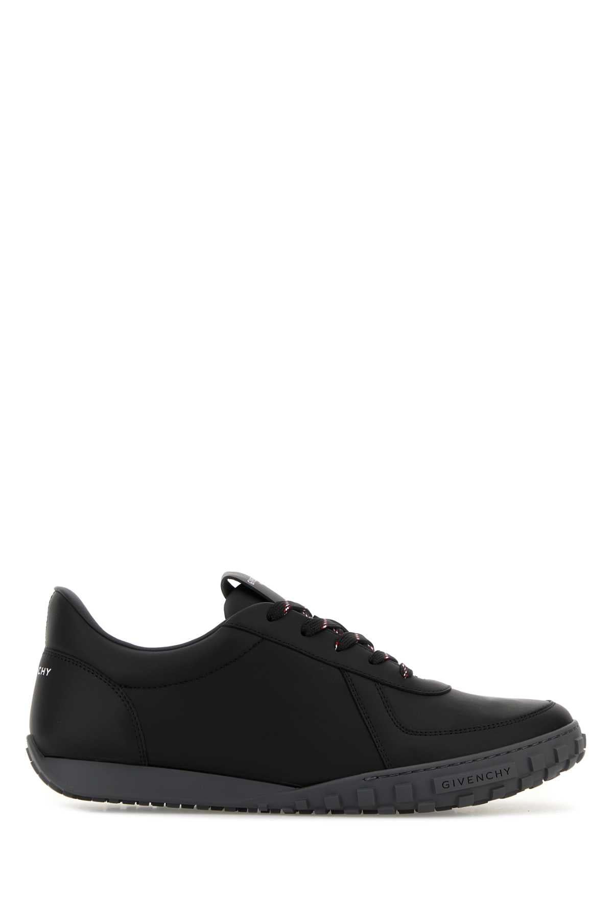 Givenchy Men Black Leather Glide Sneakers GIVENCHY