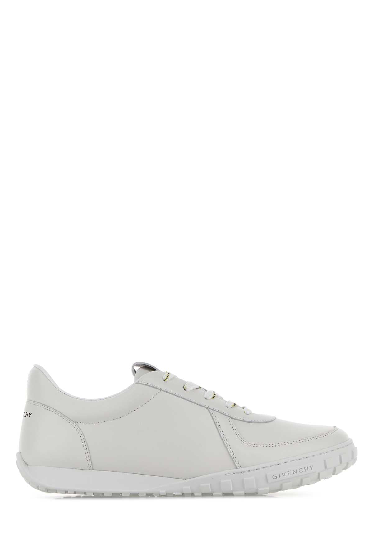 Givenchy Men White Leather Glide Sneakers GIVENCHY