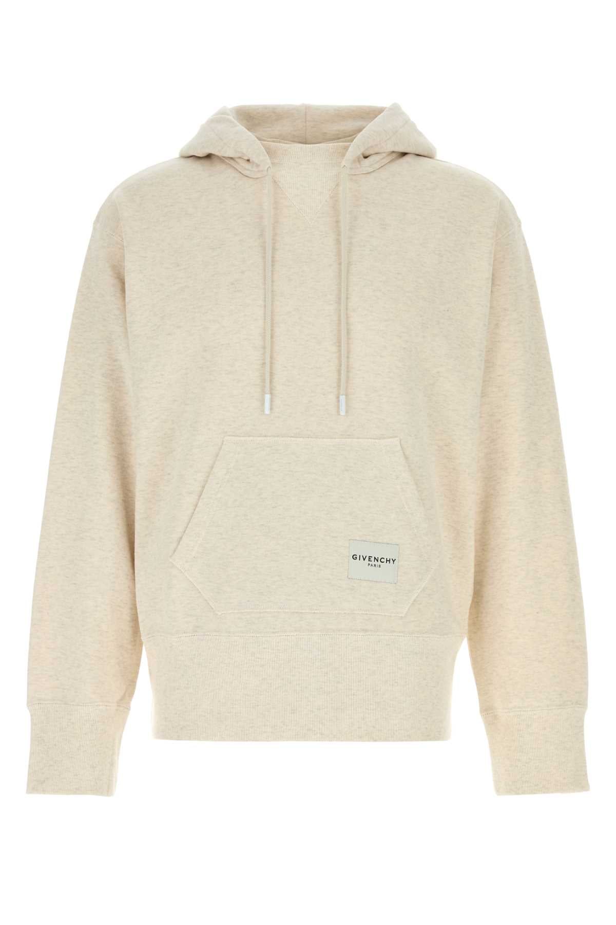 Givenchy Men Melange Cream Cotton Sweatshirt GIVENCHY