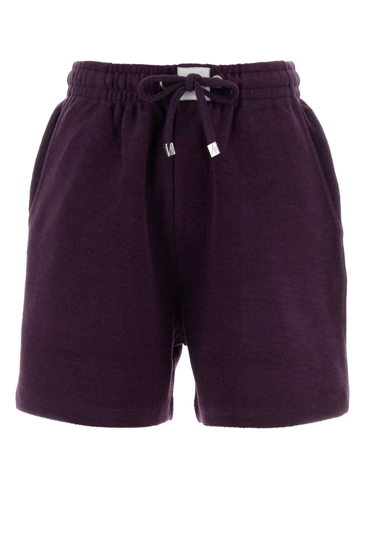 The Attico Women Purple Cotton Shorts THE ATTICO