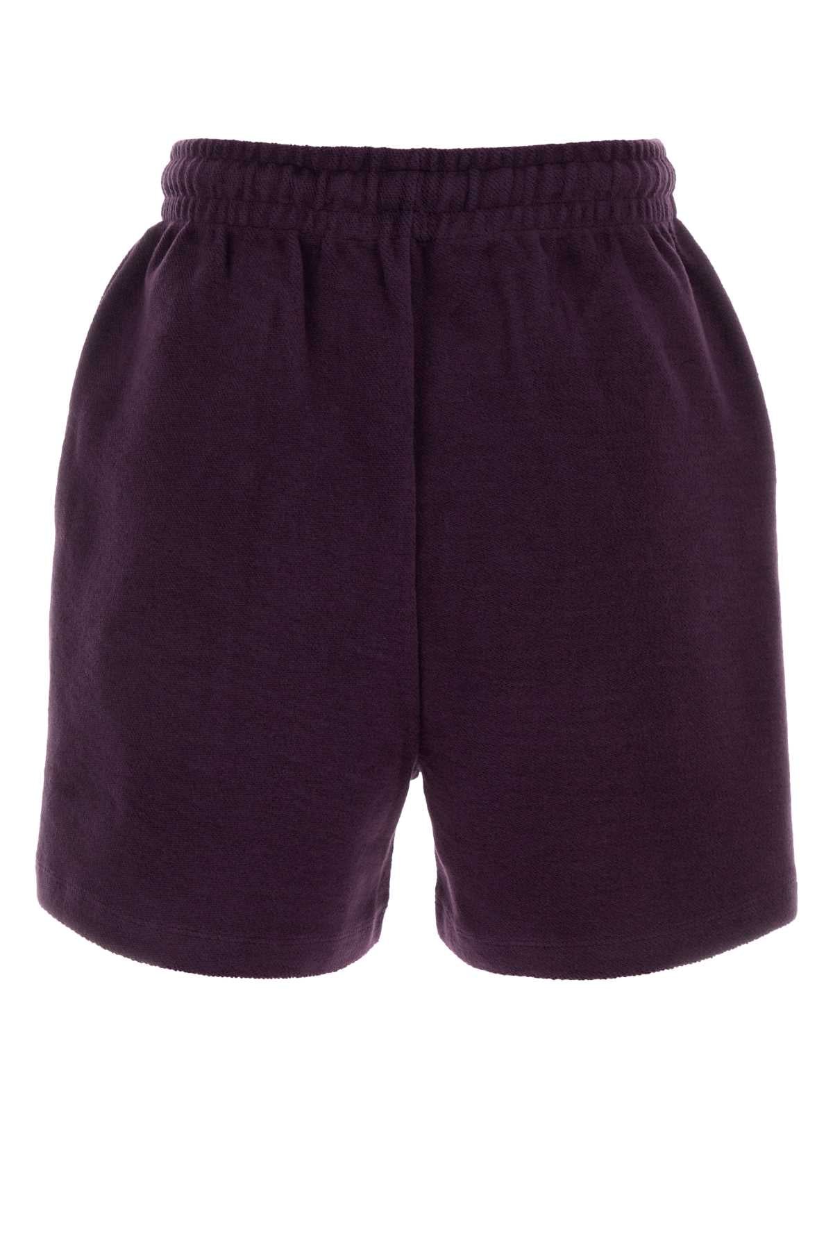 The Attico Women Purple Cotton Shorts THE ATTICO