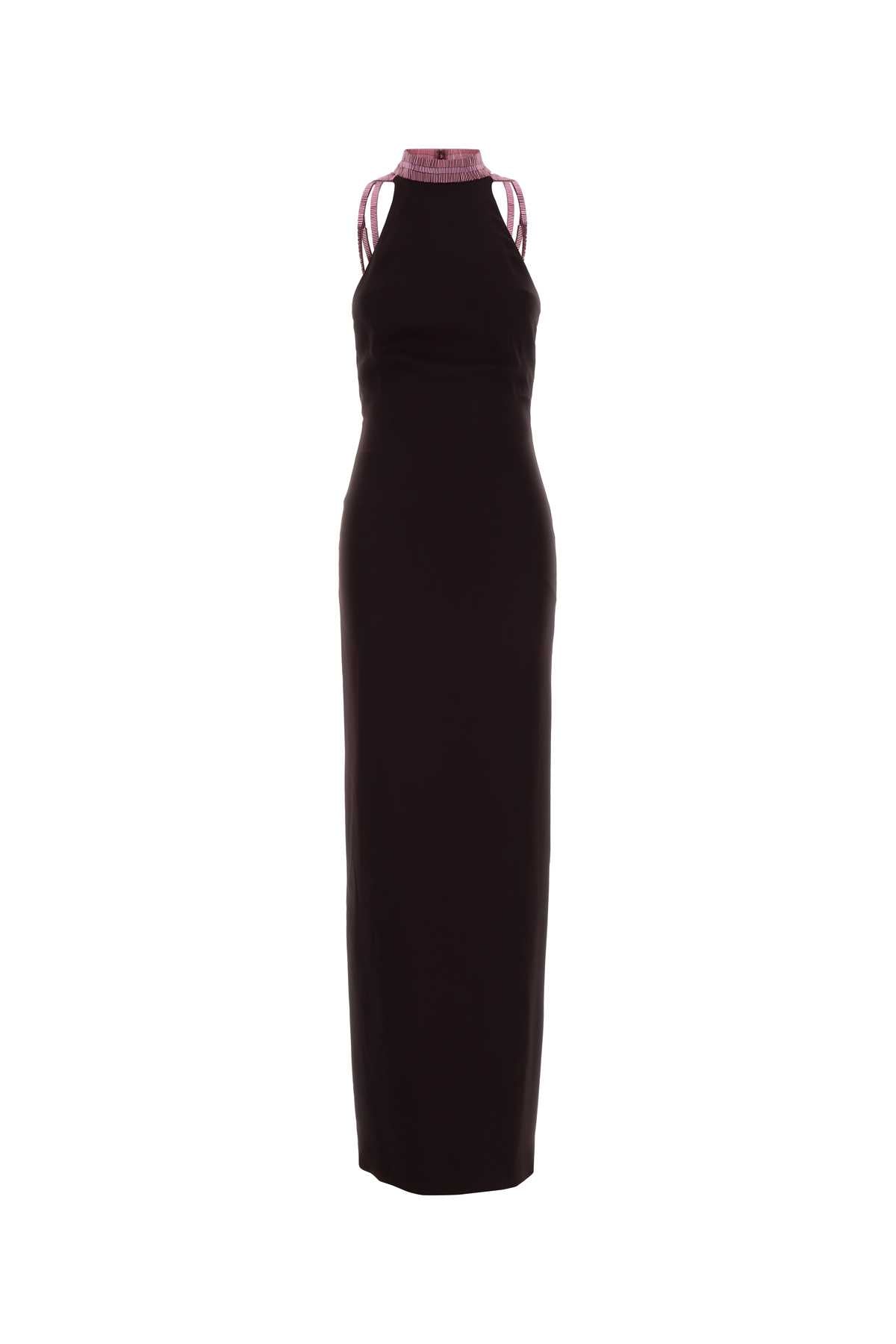 The Attico Women Purple Stretch Crepe Long Dress THE ATTICO