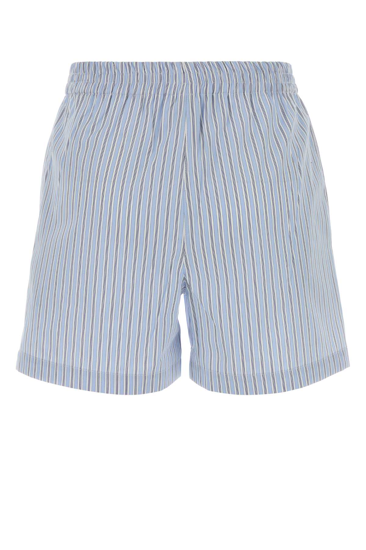 The Attico Women Embroidered Poplin Shorts THE ATTICO