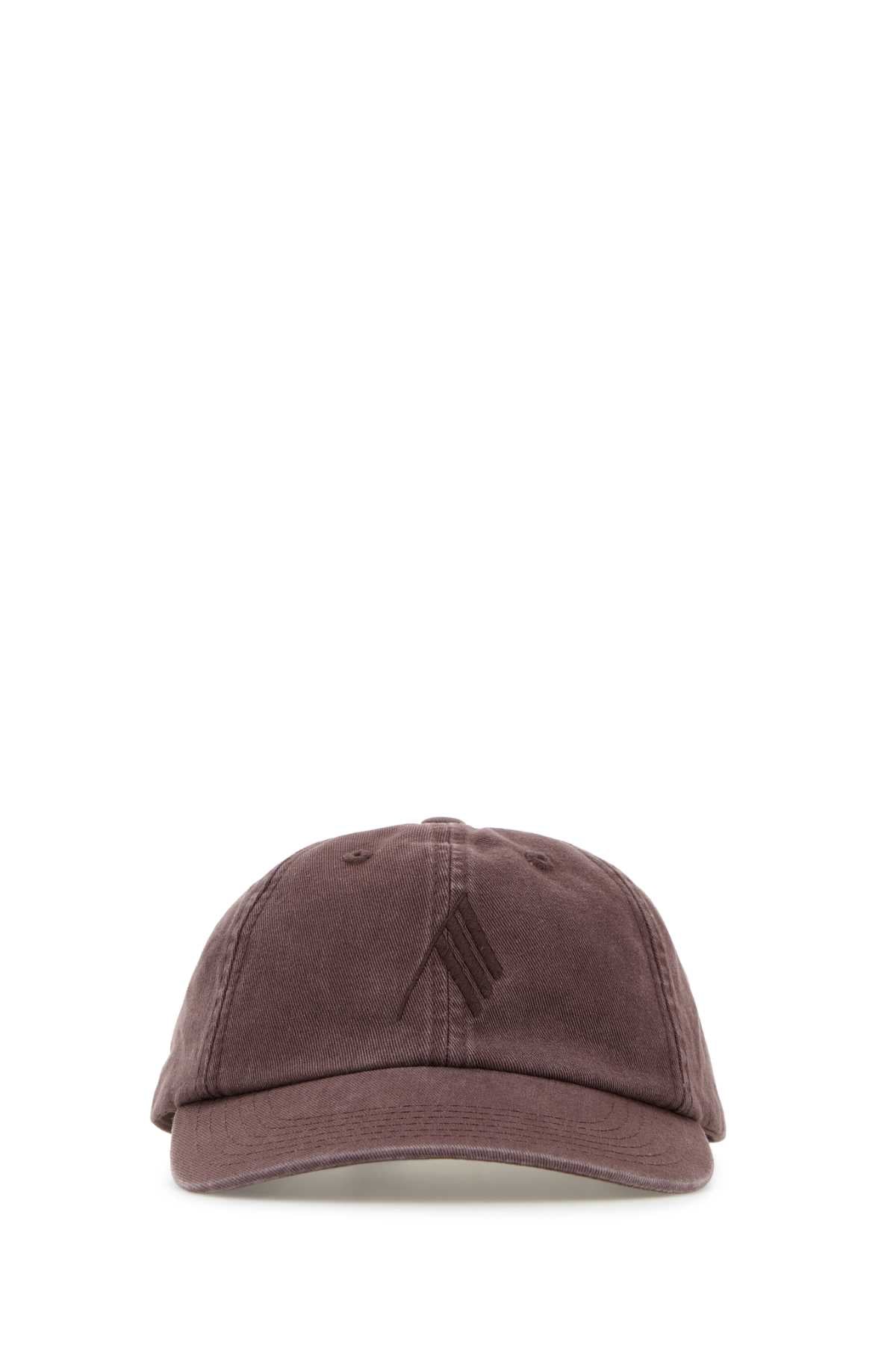The Attico Women Chocolate Cotton Baseball Cap THE ATTICO
