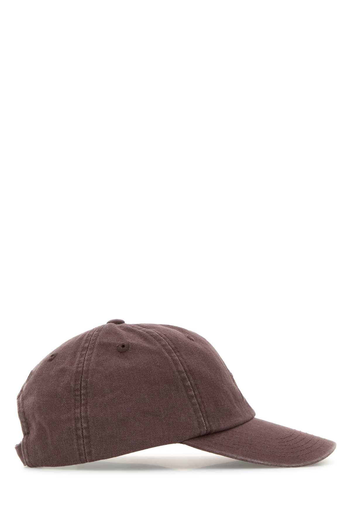 The Attico Women Chocolate Cotton Baseball Cap THE ATTICO