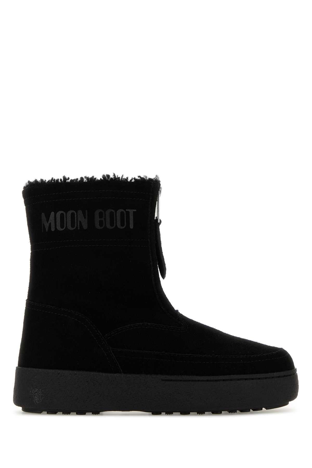 Moon Boot Women Black Suede Ltrack Lara Ankle Boots MOON BOOT