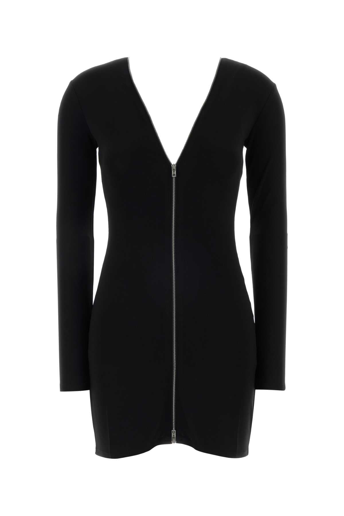 Alexander Wang Women Black Stretch Viscose Mini Dress ALEXANDER WANG
