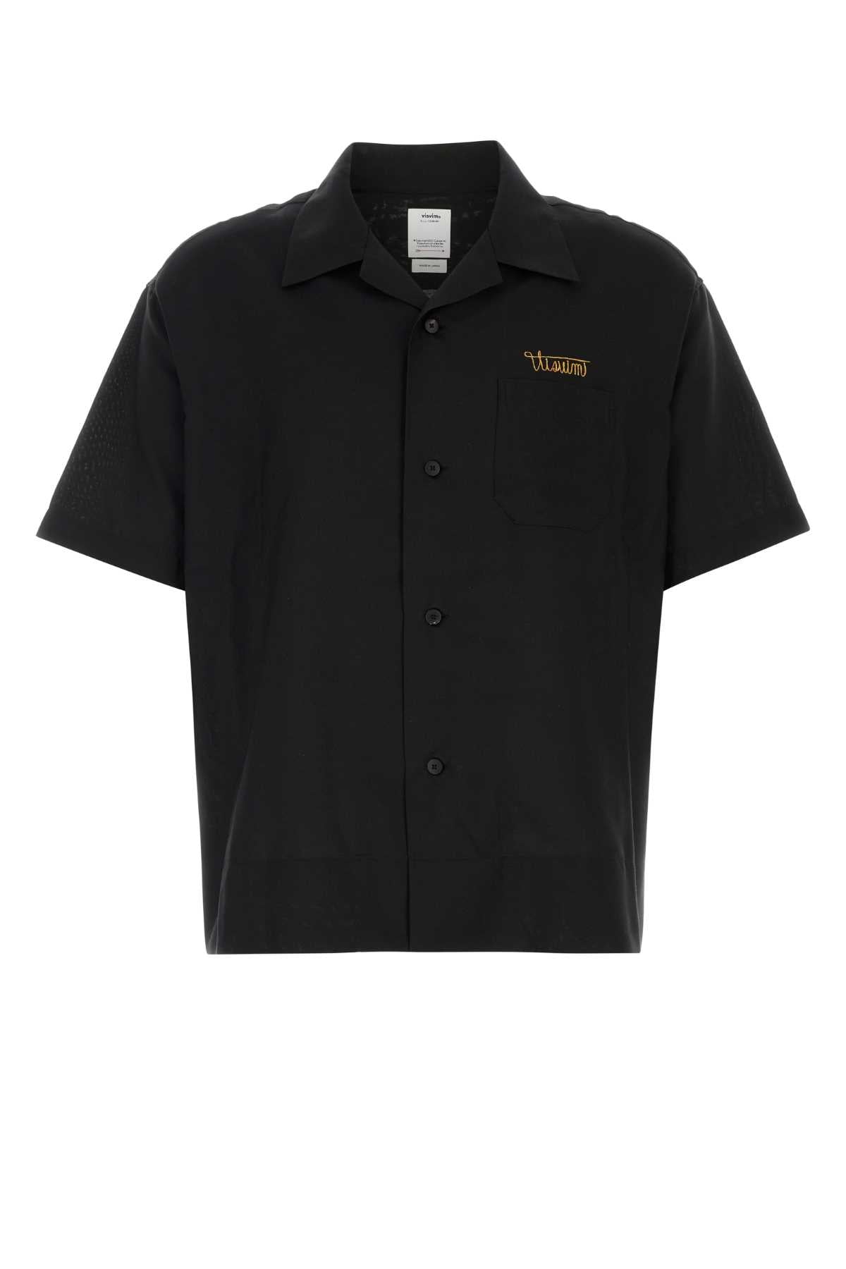 Visvim Men Black Silk Shirt VISVIM