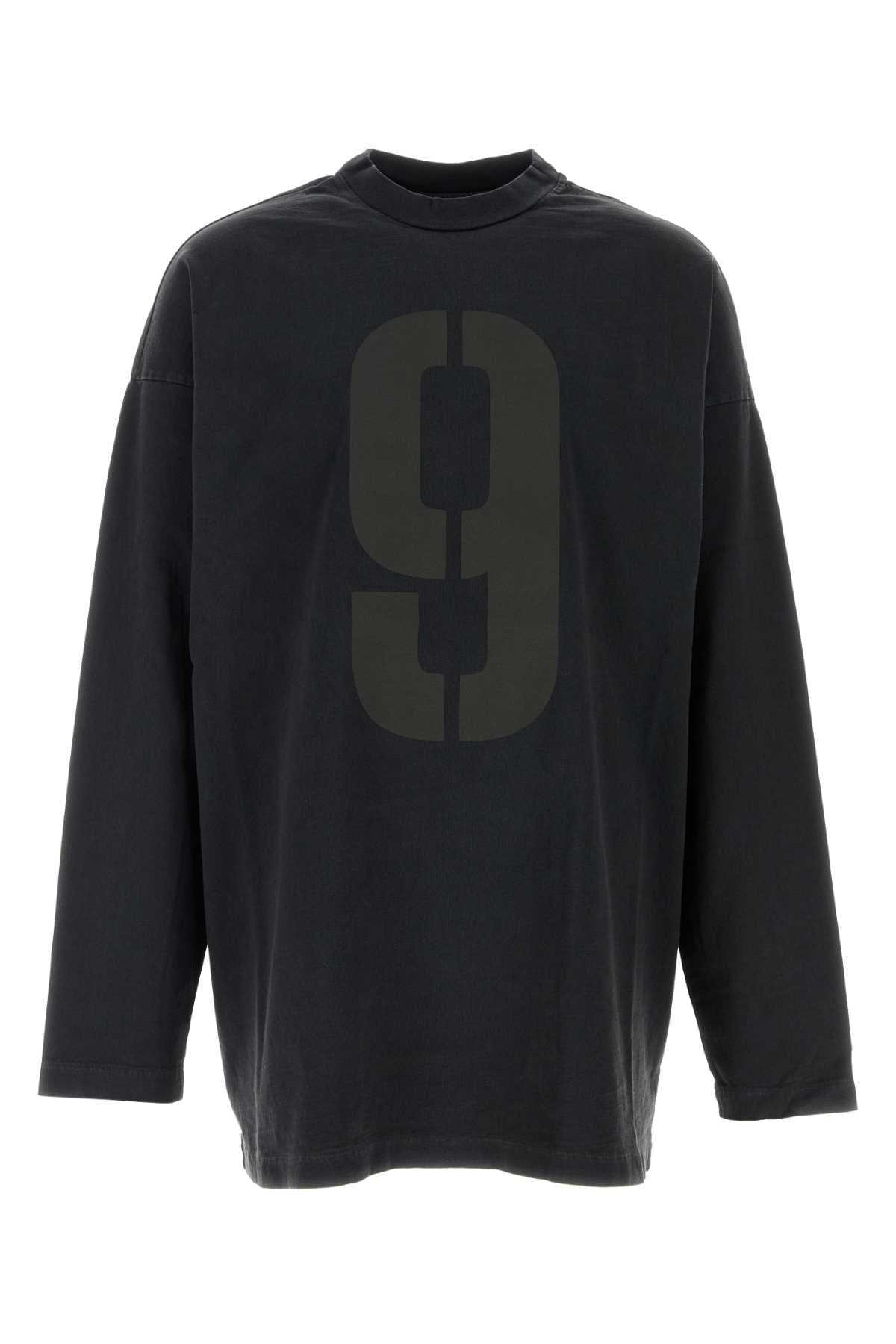 Fear Of God Men Slate Cotton Oversize T-Shirt FEAR OF GOD