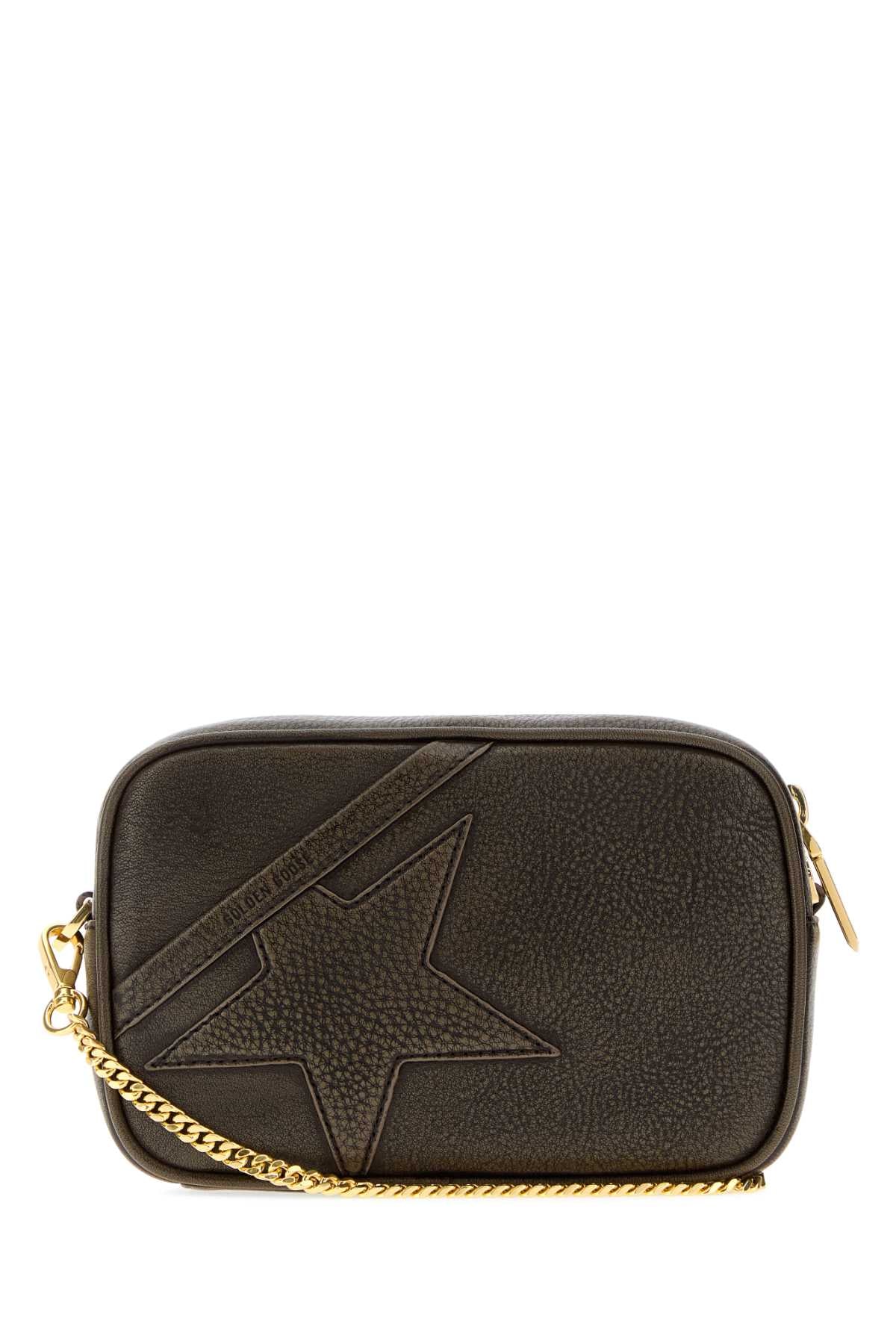 Golden Goose Deluxe Brand Women Dark Brown Leather Mini Crossbody Bag GOLDEN GOOSE