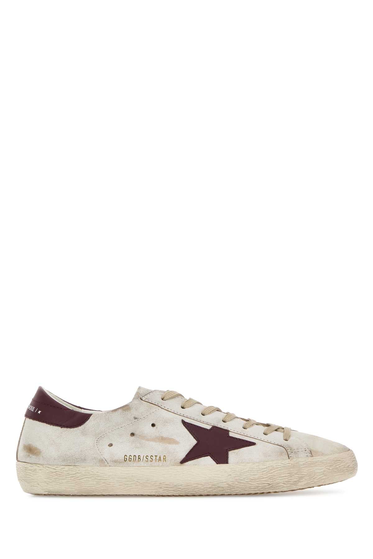 Golden Goose Deluxe Brand Men Chalk Leather Super Star Sneakers GOLDEN GOOSE