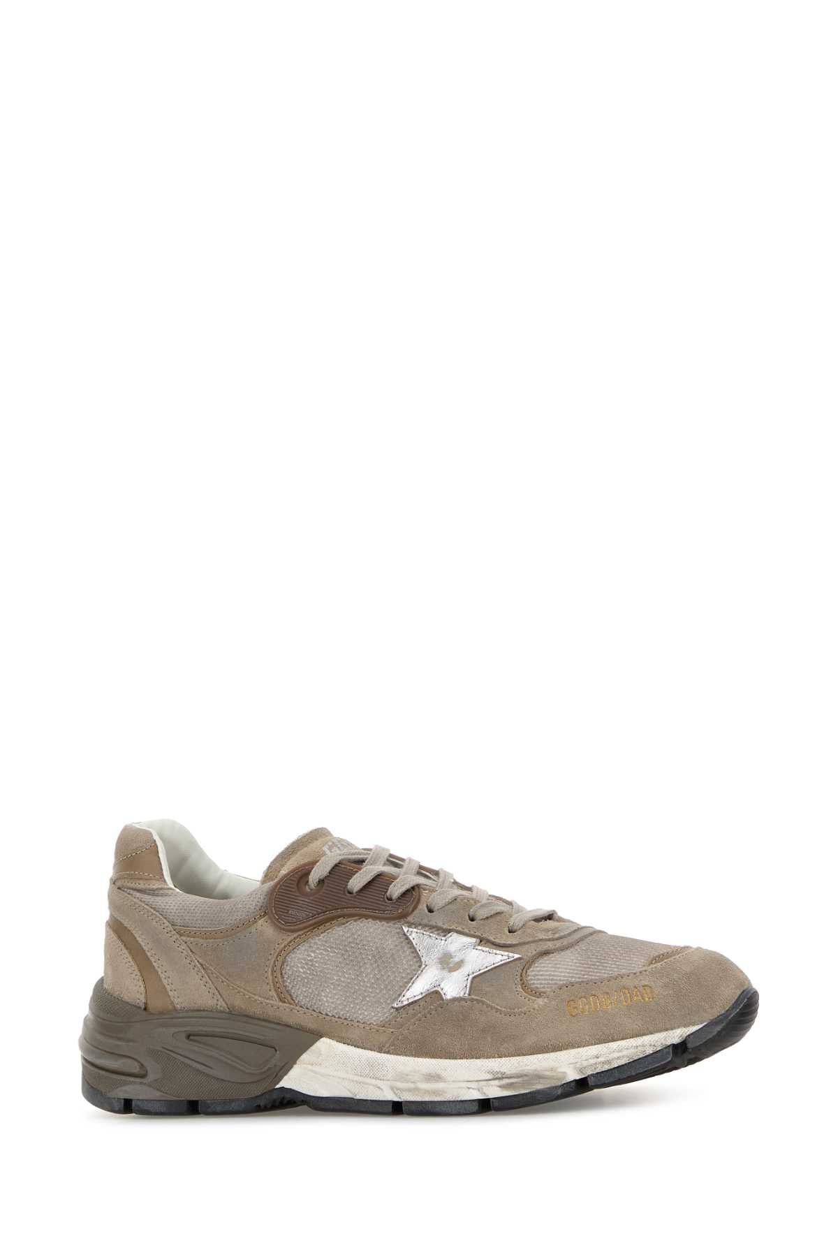 Golden Goose Deluxe Brand Men Dove Grey Mesh And Suede Dad New Sneakers GOLDEN GOOSE