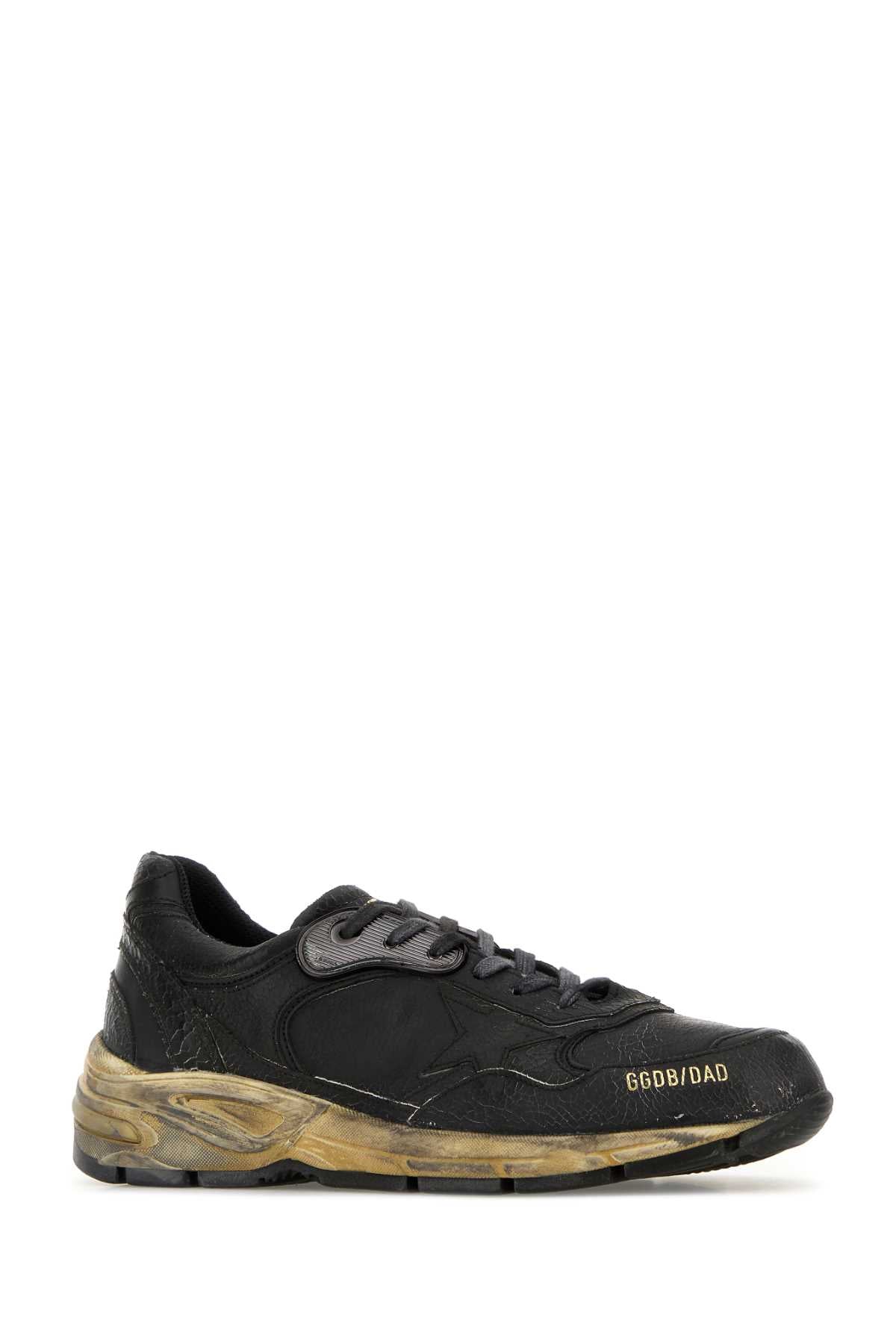 Golden Goose Deluxe Brand Men Charcoal Leather Running Dad Sneakers GOLDEN GOOSE