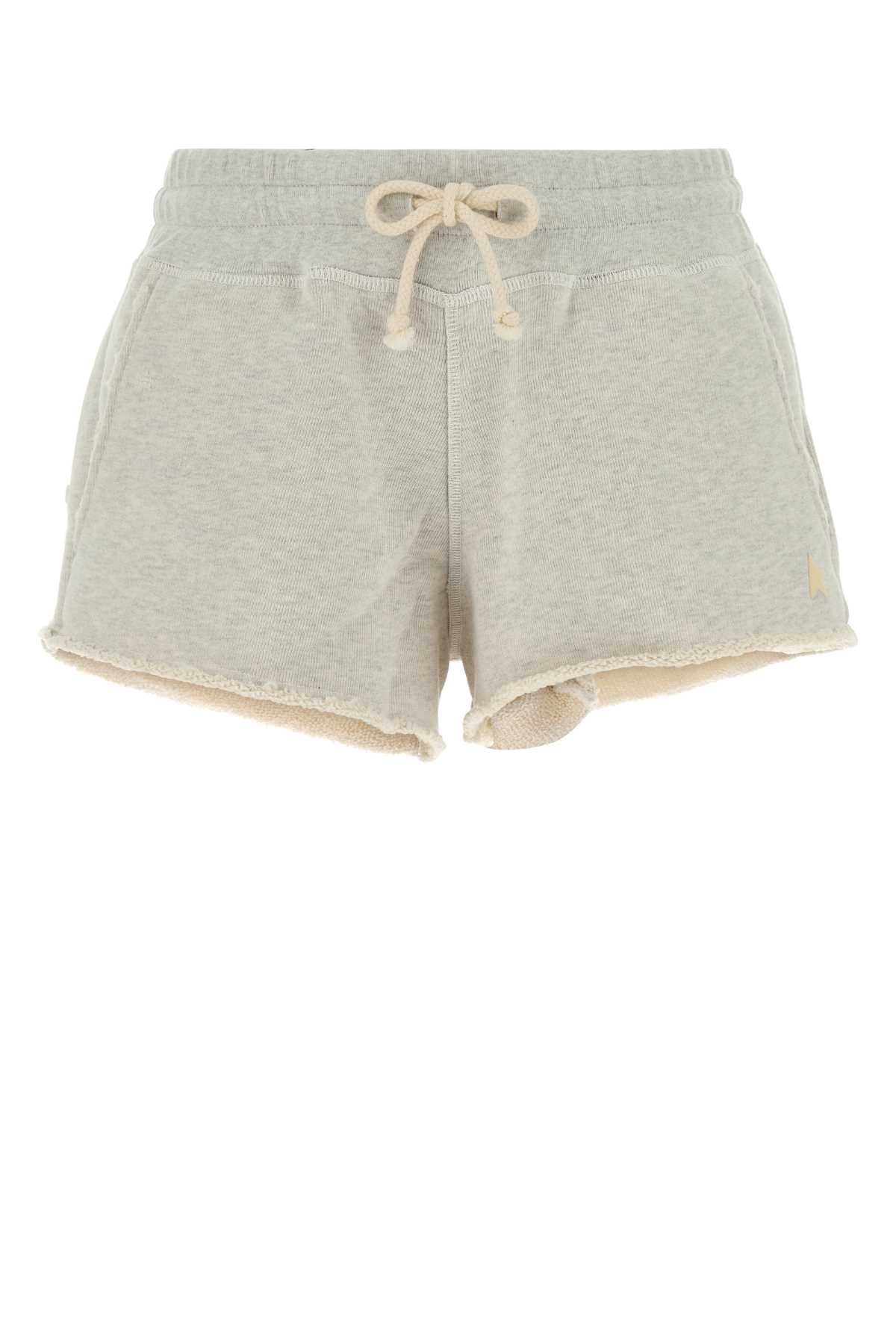 Golden Goose Deluxe Brand Women Light Grey Cotton Shorts GOLDEN GOOSE