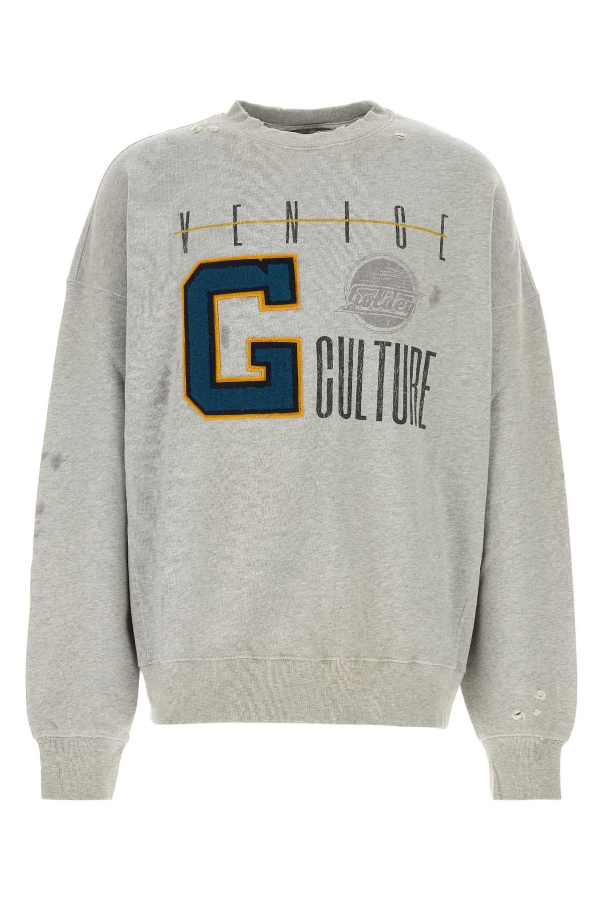 Golden Goose Deluxe Brand Men Grey Cotton Sweatshirt GOLDEN GOOSE