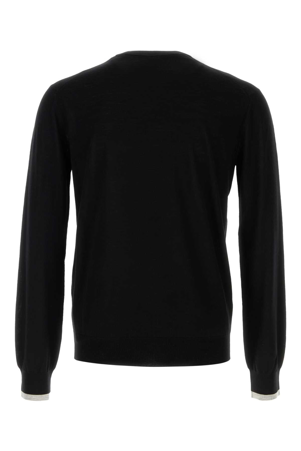 Loewe Men Black Wool Sweater LOEWE