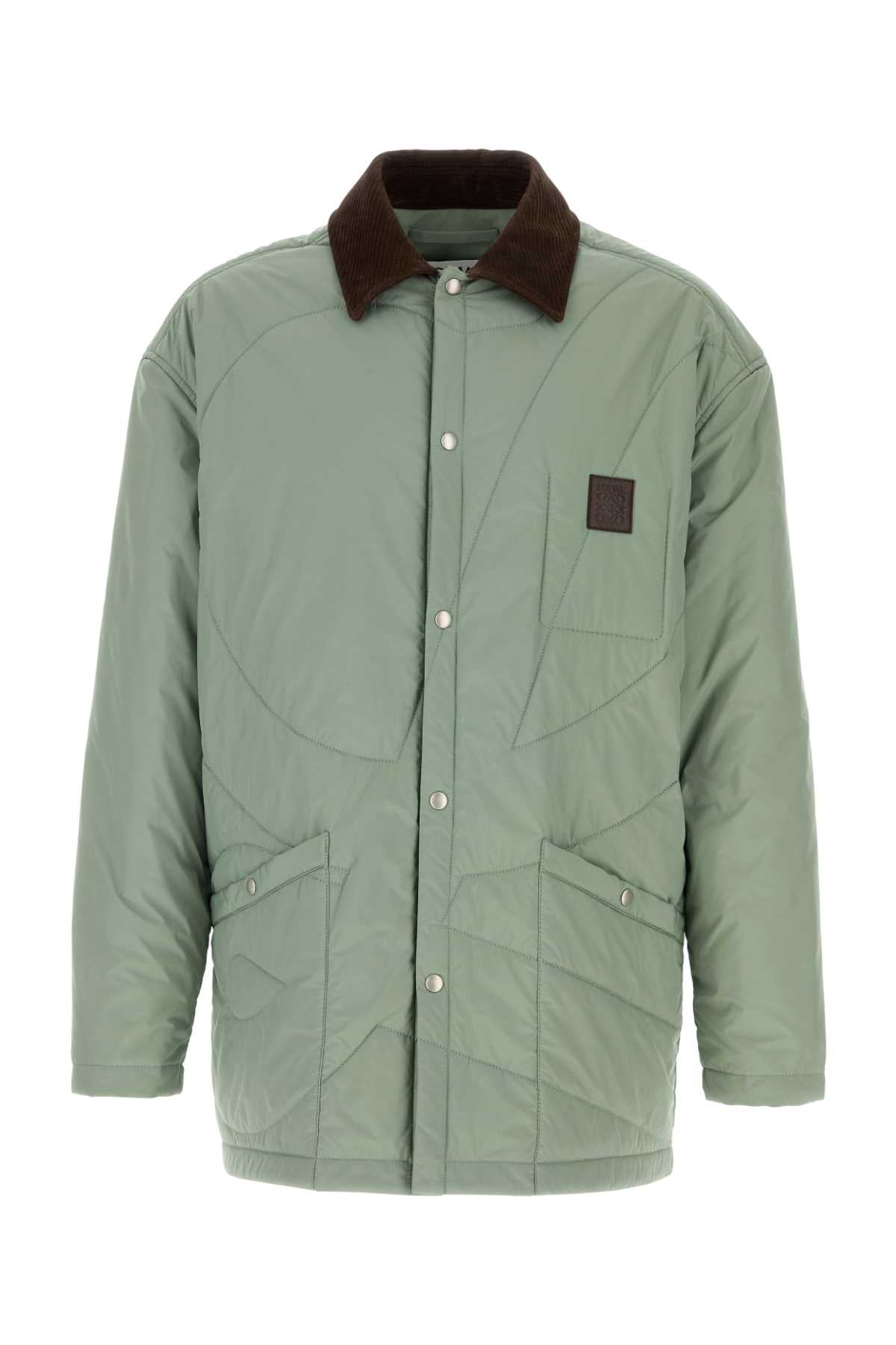 Loewe Men Mint Green Polyester Padded Jacket LOEWE