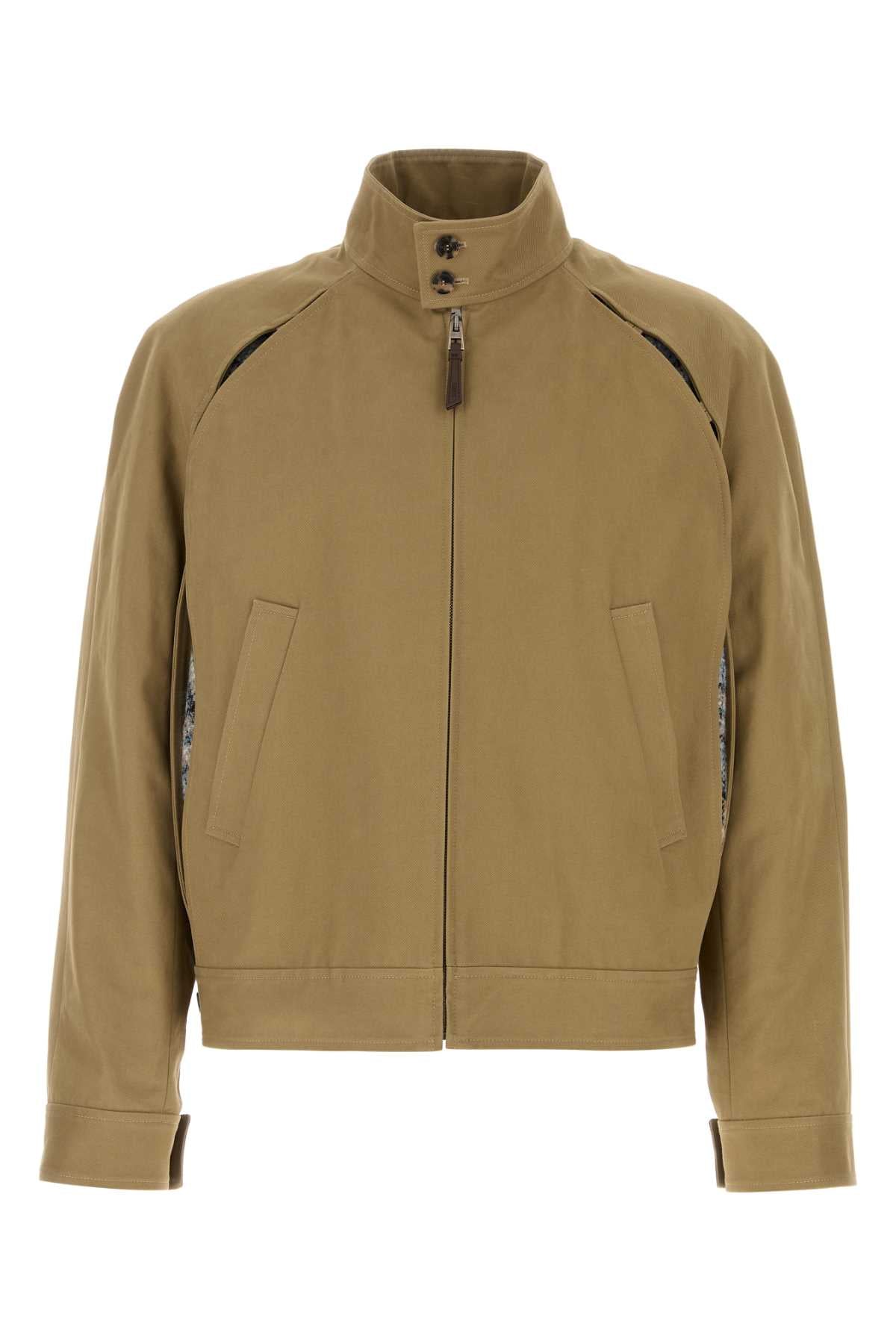 Loewe Men Cappuccino Gabardine Jacket LOEWE