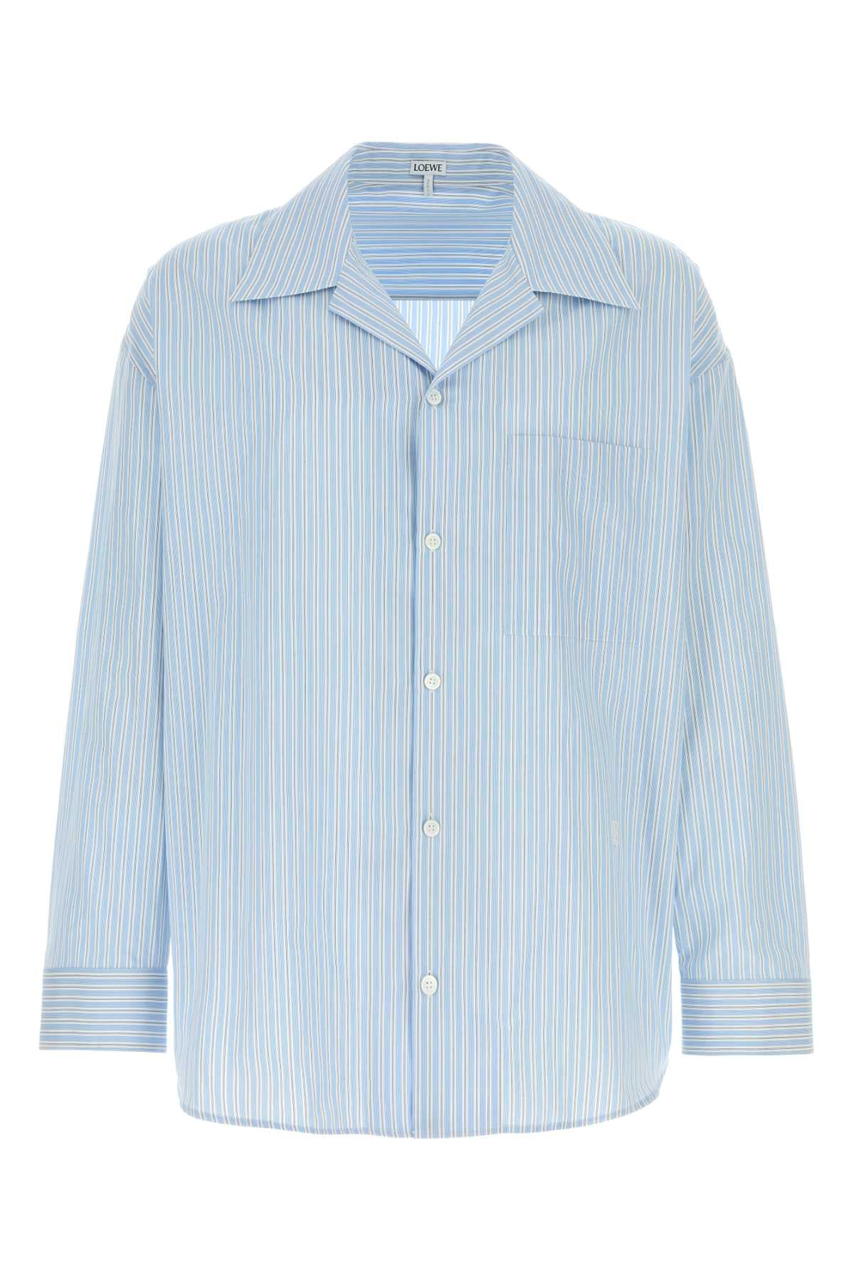 Loewe Men Embroidered Poplin Shirt