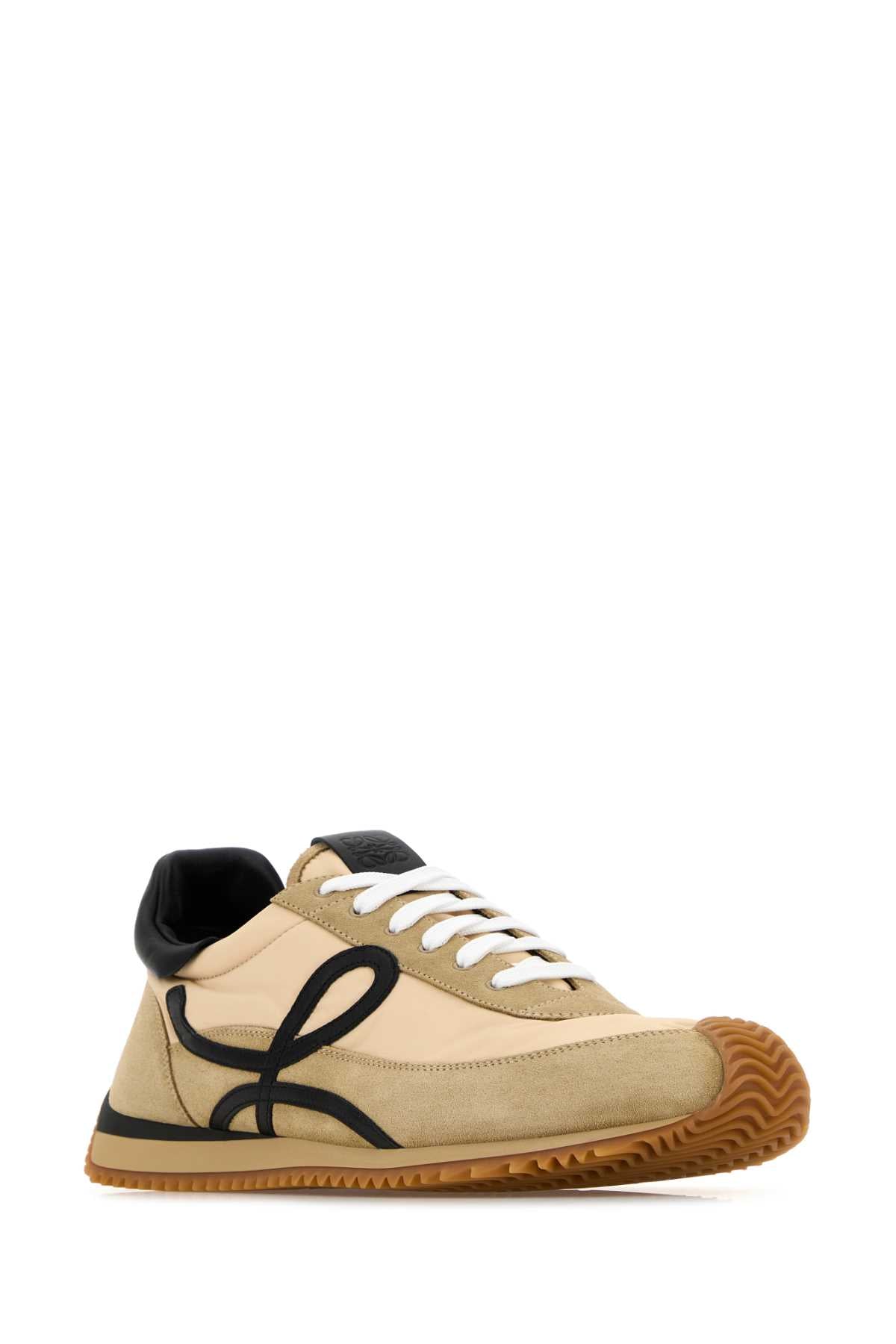 Loewe Men Two-Tone Canvas And Suede Ballet Runner 2.0 Sneakers LOEWE