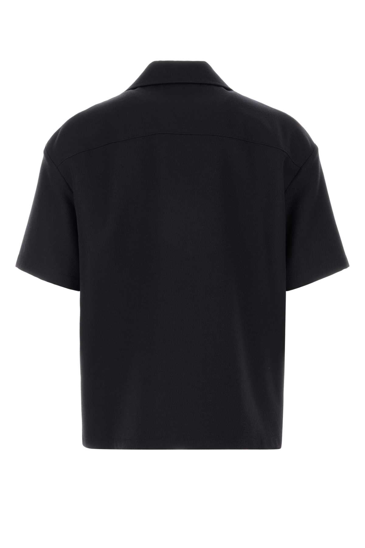 Loewe Men Navy Blue Wool Shirt LOEWE