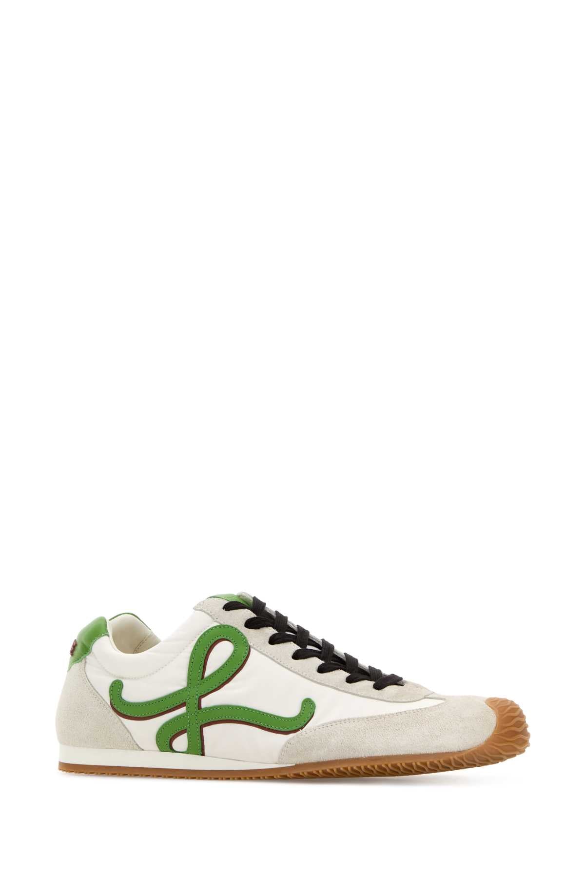 Loewe Men Multicolor Canvas And Suede Ballet Runner 2.0 Sneakers LOEWE