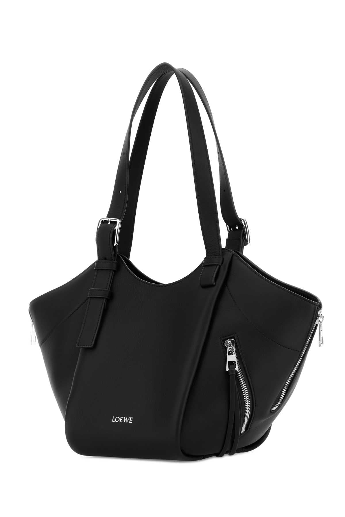 Loewe Women Black Leather Hammock Flip Handbag LOEWE