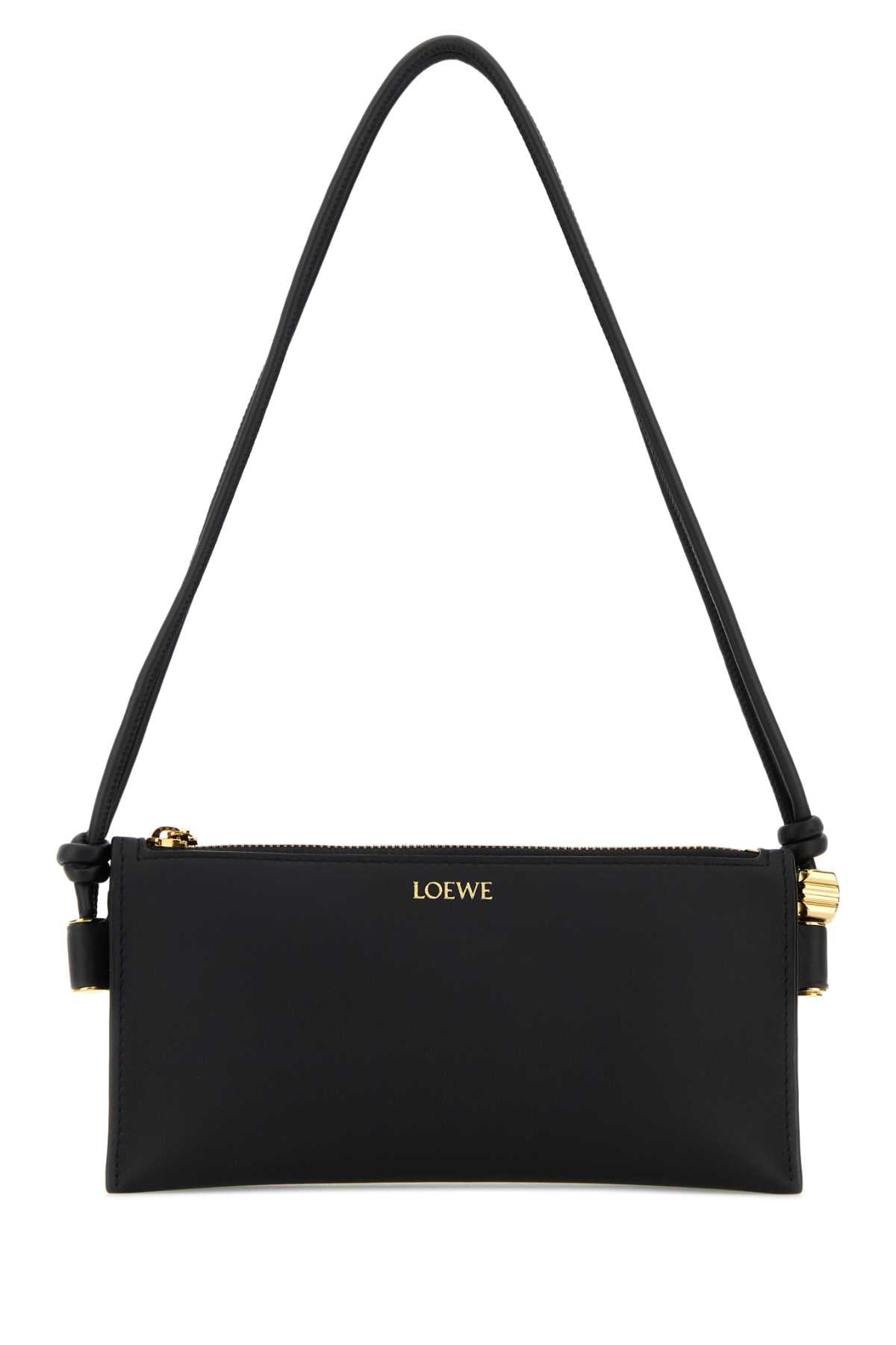 Loewe Women Black Leather Joya Shoulder Bag LOEWE