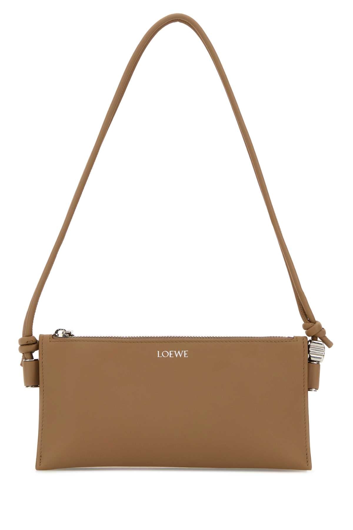 Loewe Women Camel Leather Joya Shoulder Bag LOEWE