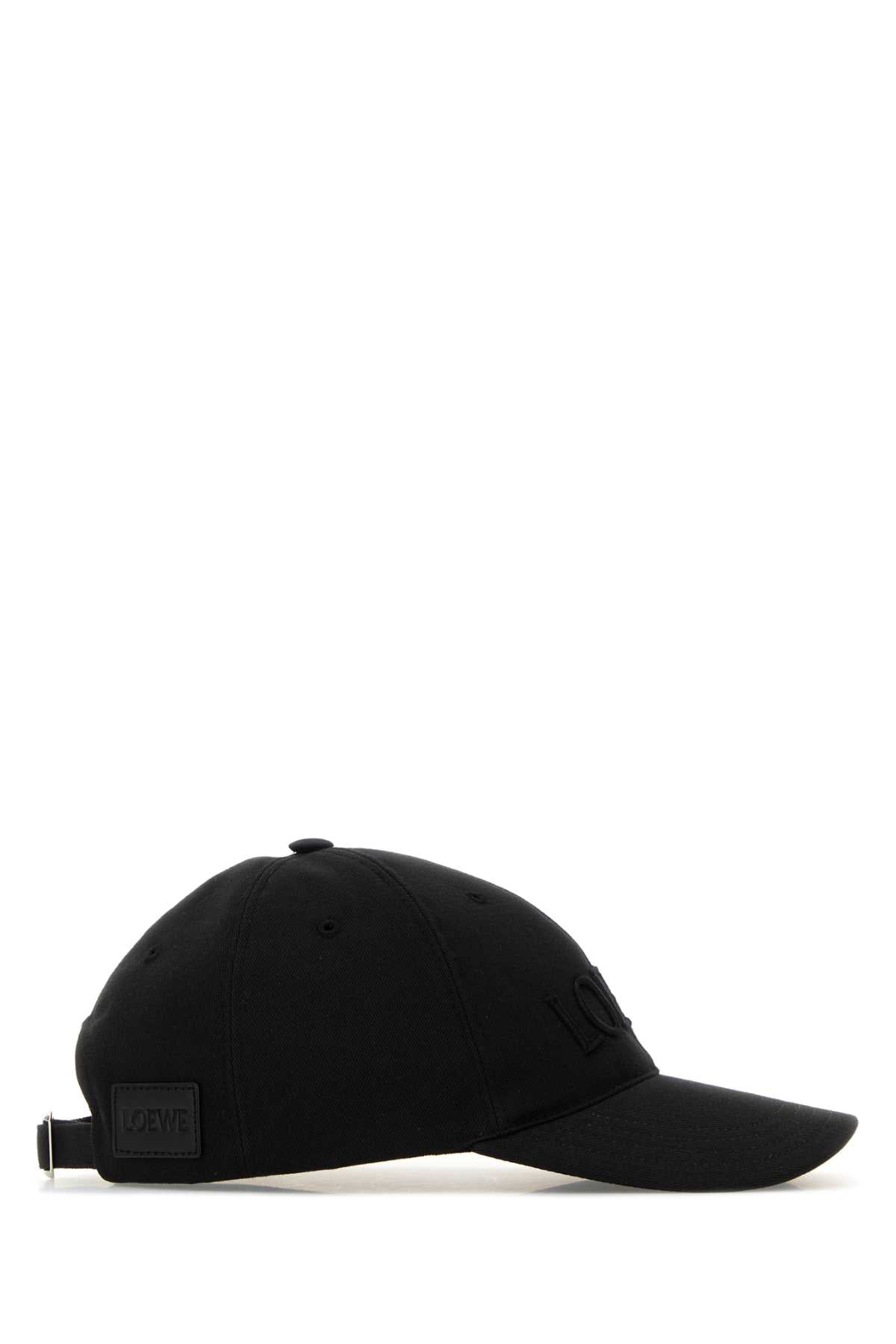 Loewe Women Black Cotton Baseball Cap LOEWE
