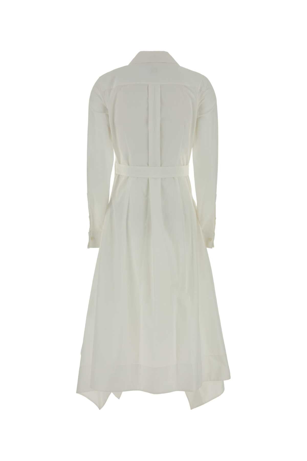Loewe Women White Poplin Shirt Dress LOEWE
