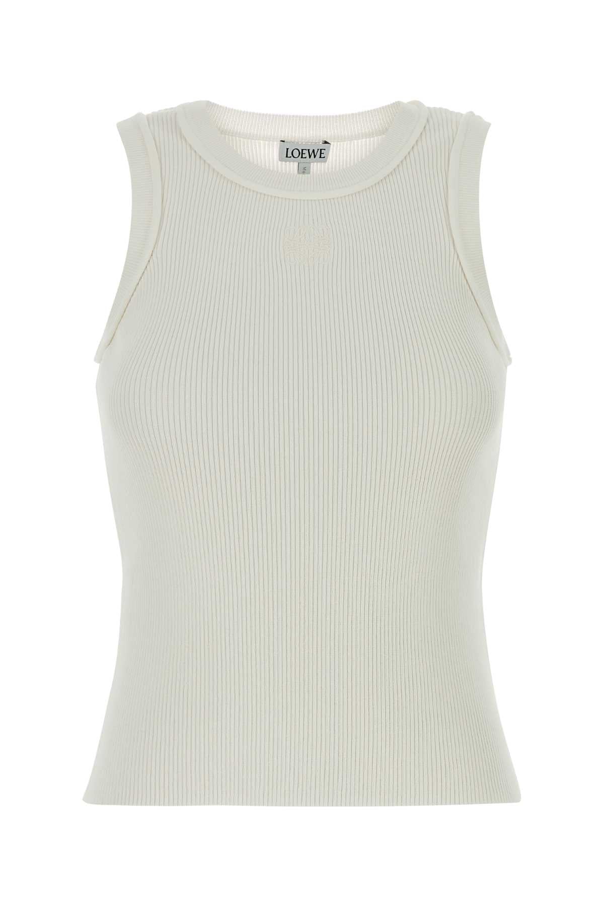 Loewe Women White Viscose Blend Tank Top LOEWE