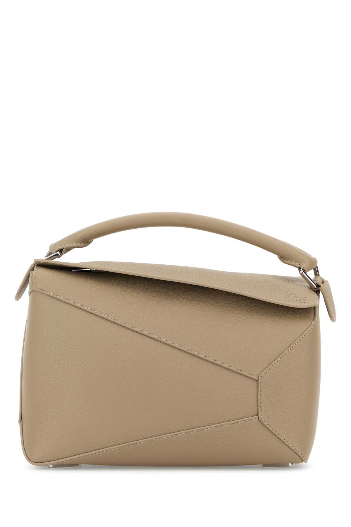 Loewe Women Cappuccino Leather Medium Puzzle Edge Handbag LOEWE