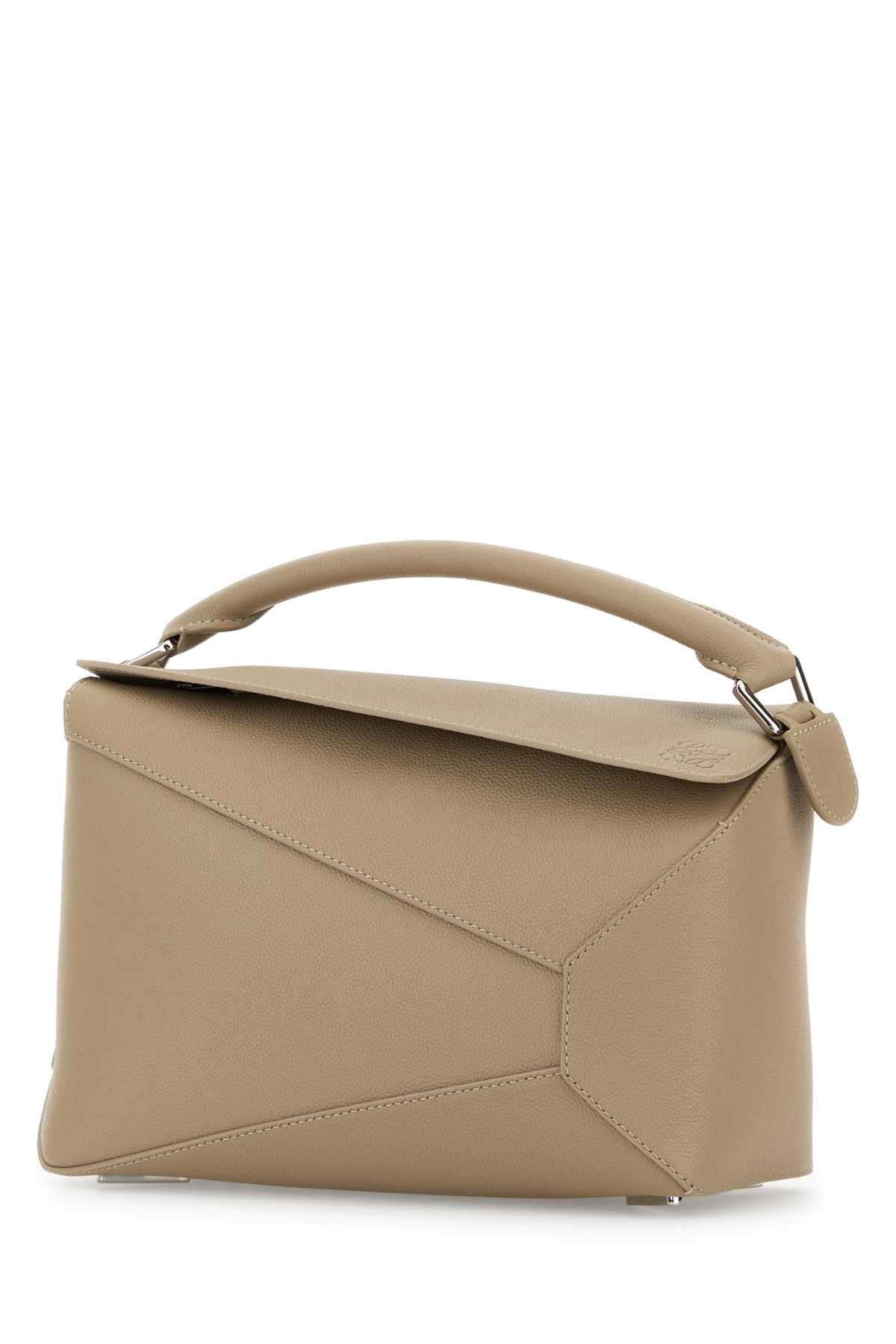 Loewe Women Cappuccino Leather Medium Puzzle Edge Handbag LOEWE
