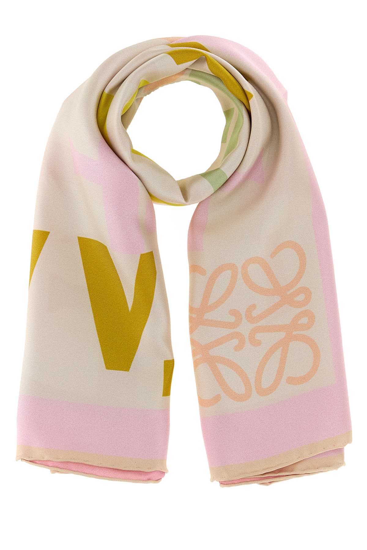 Loewe Women Printed Silk Foulard LOEWE