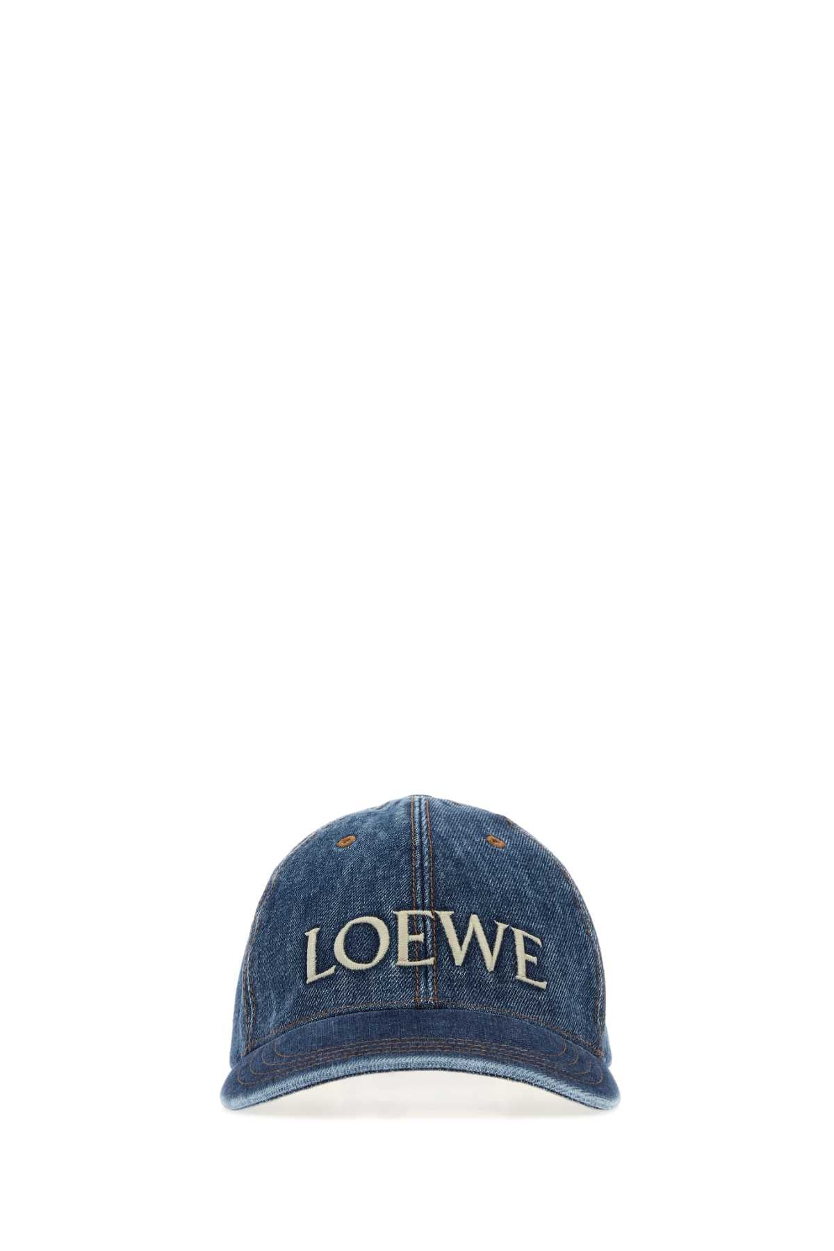 Loewe Women Denim Baseball Cap LOEWE