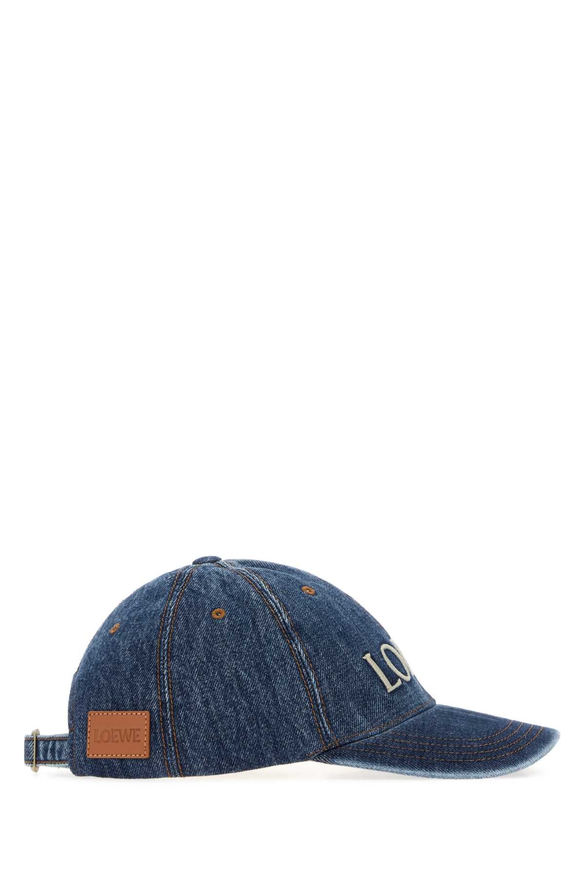 Loewe Women Denim Baseball Cap LOEWE