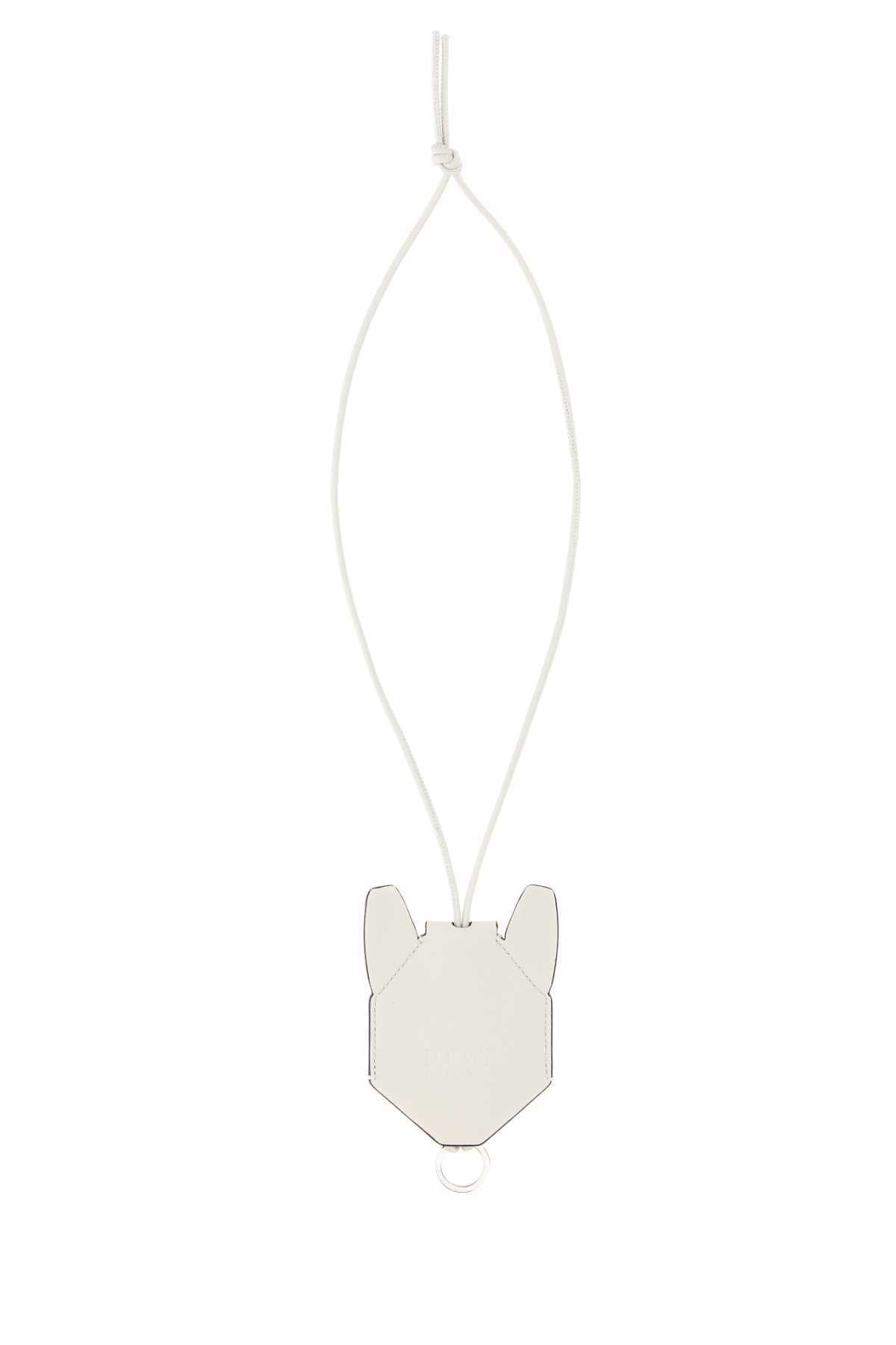 Loewe Women Printed Leather Futurist Cat Keyring LOEWE