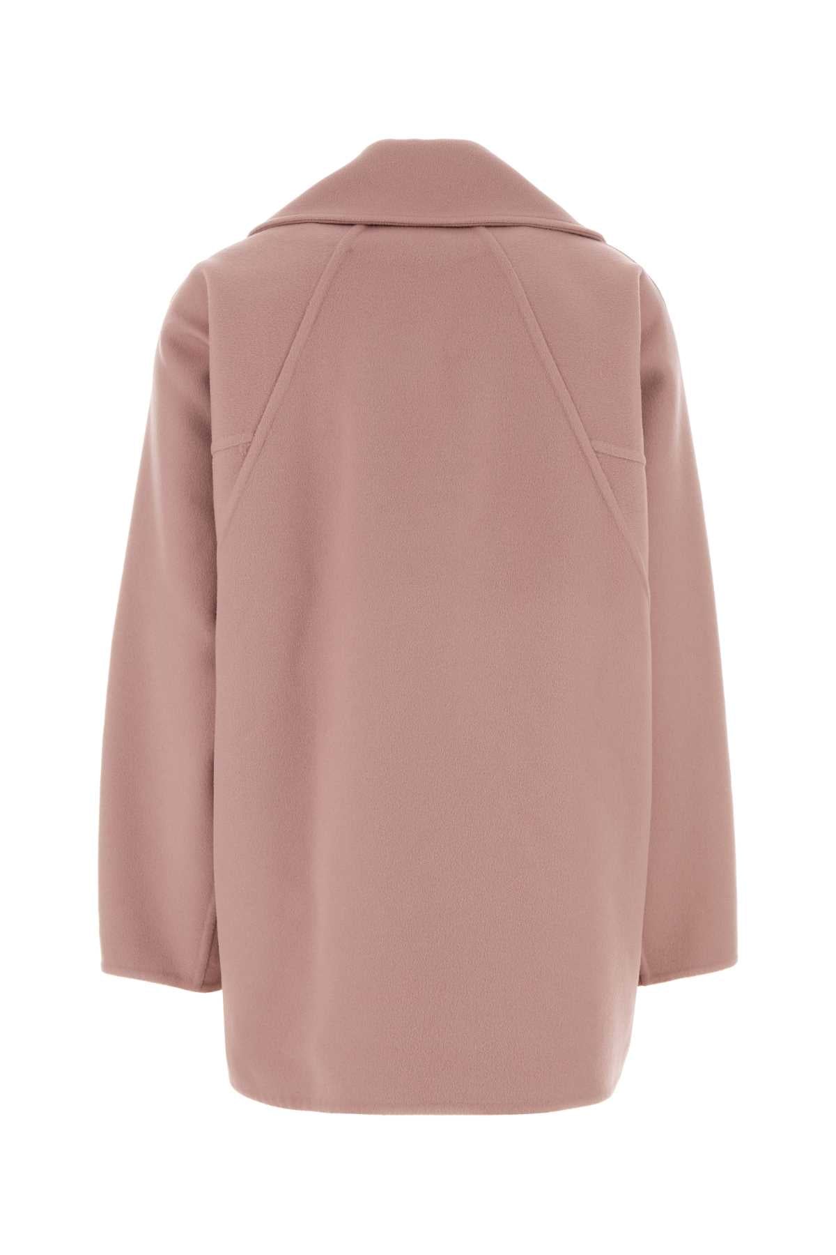 Loewe Women Pink Wool Coat LOEWE