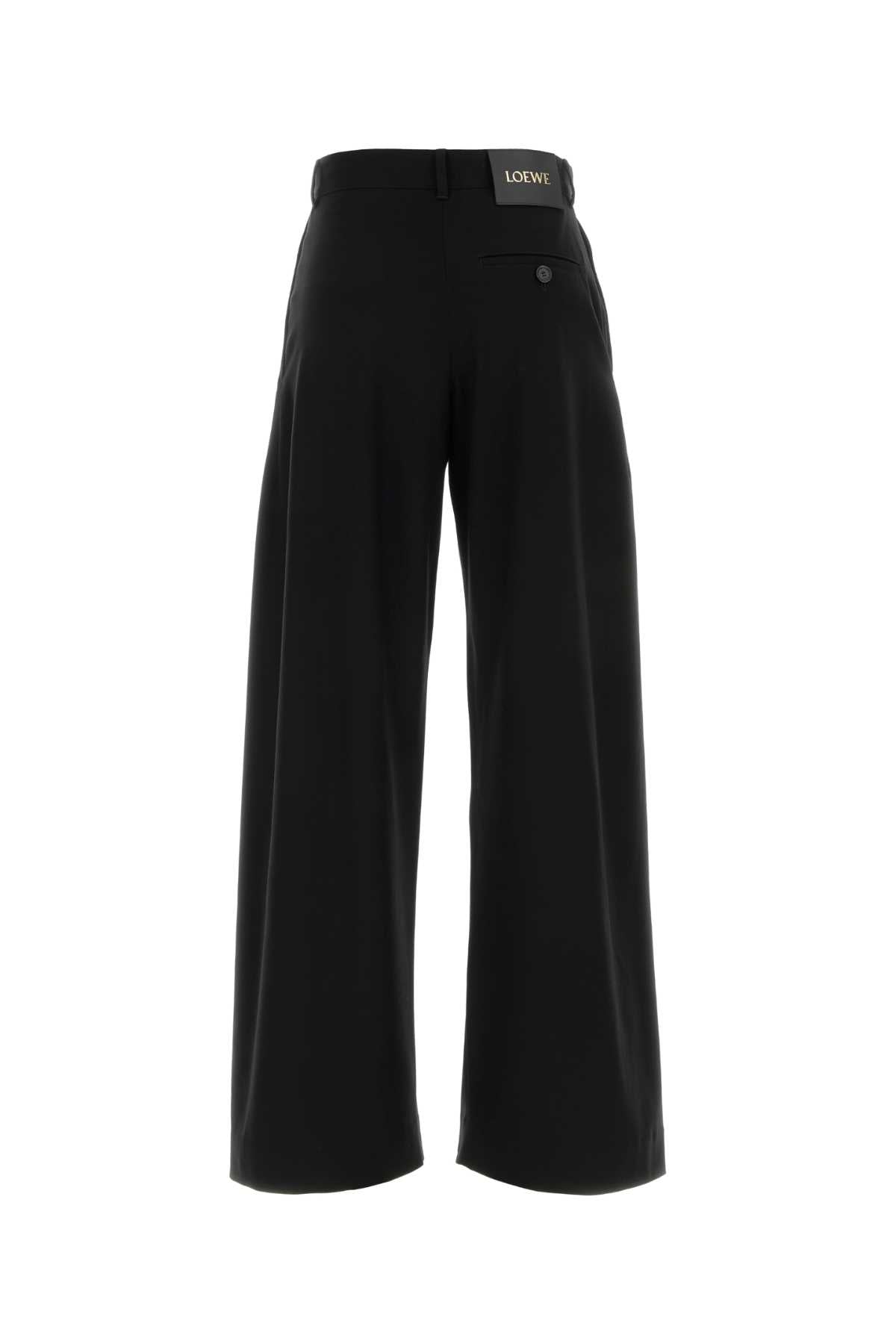 Loewe Women Black Wool Pant LOEWE