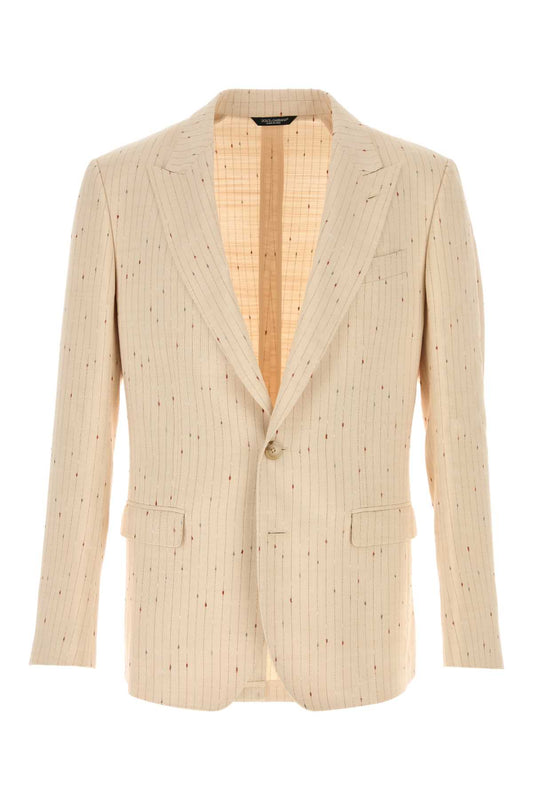 Dolce & Gabbana Men Embroidered Jersey Blazer DOLCE & GABBANA