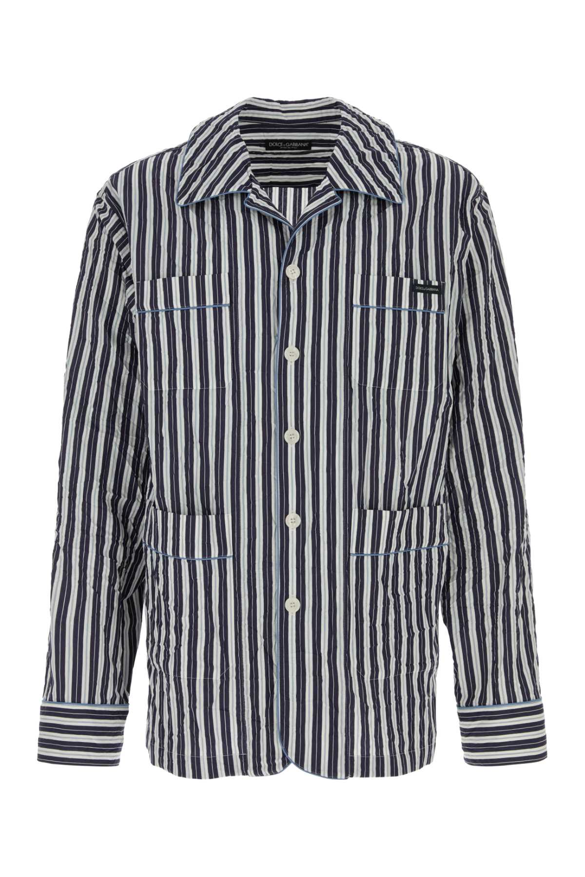 Dolce & Gabbana Men Embroidered Viscose Blend Shirt DOLCE & GABBANA