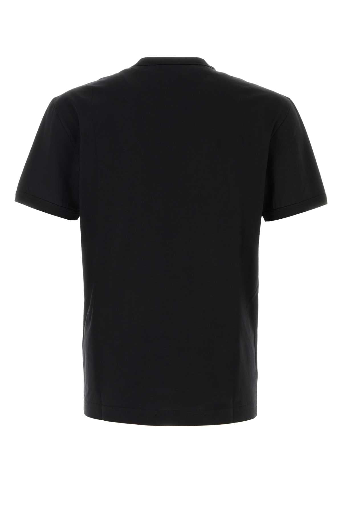 Dolce & Gabbana Men Black Cotton T-Shirt DOLCE & GABBANA