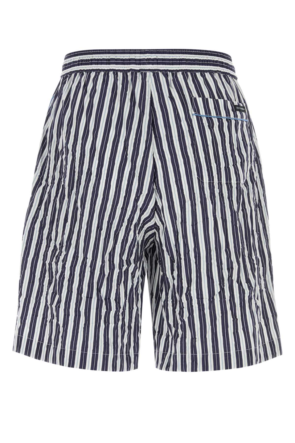Dolce & Gabbana Men Embroidered Viscose Blend Bermuda Shorts DOLCE & GABBANA