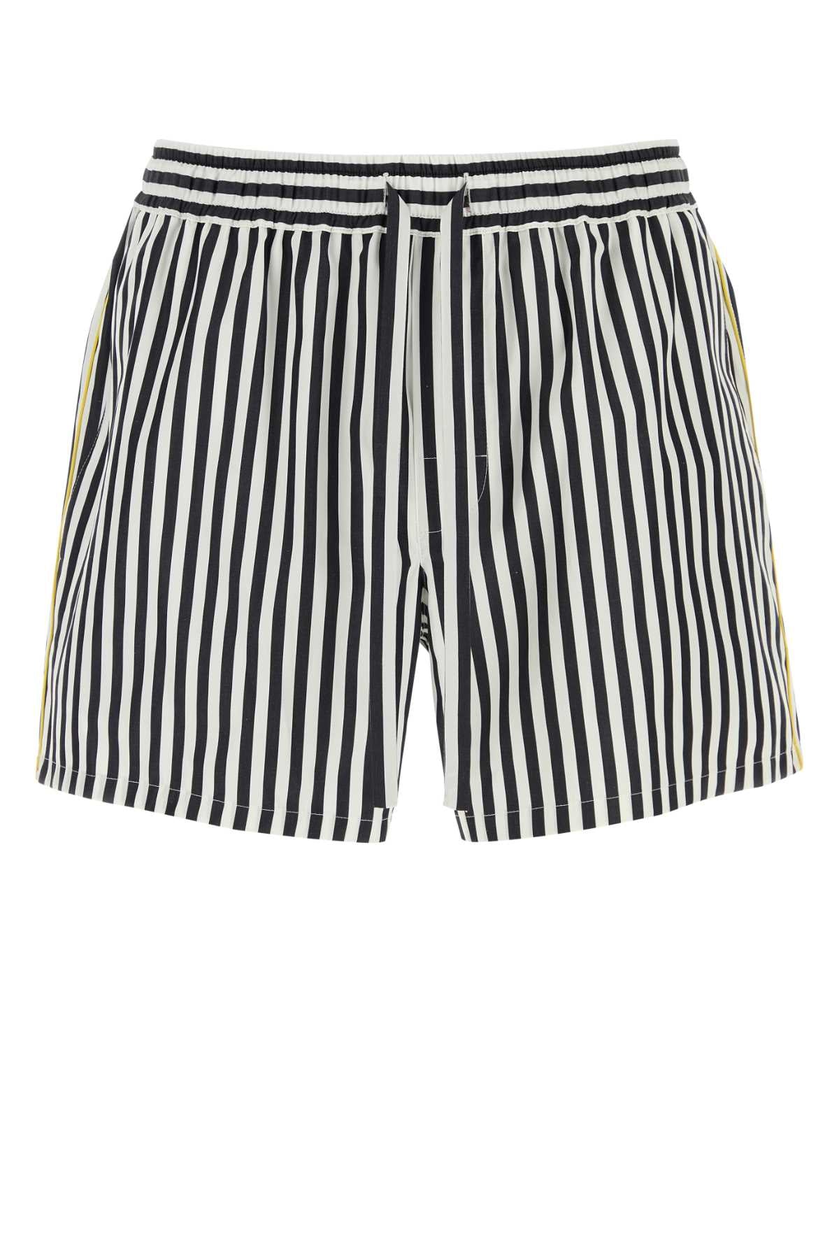Dolce & Gabbana Men Embroidered Poplin Bermuda Shorts DOLCE & GABBANA