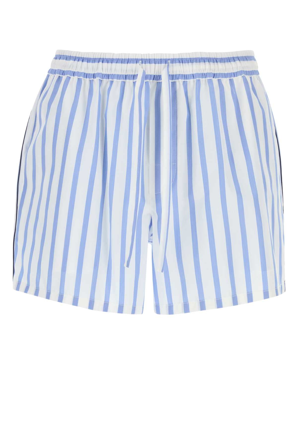Dolce & Gabbana Men Embroidered Poplin Bermuda Shorts DOLCE & GABBANA