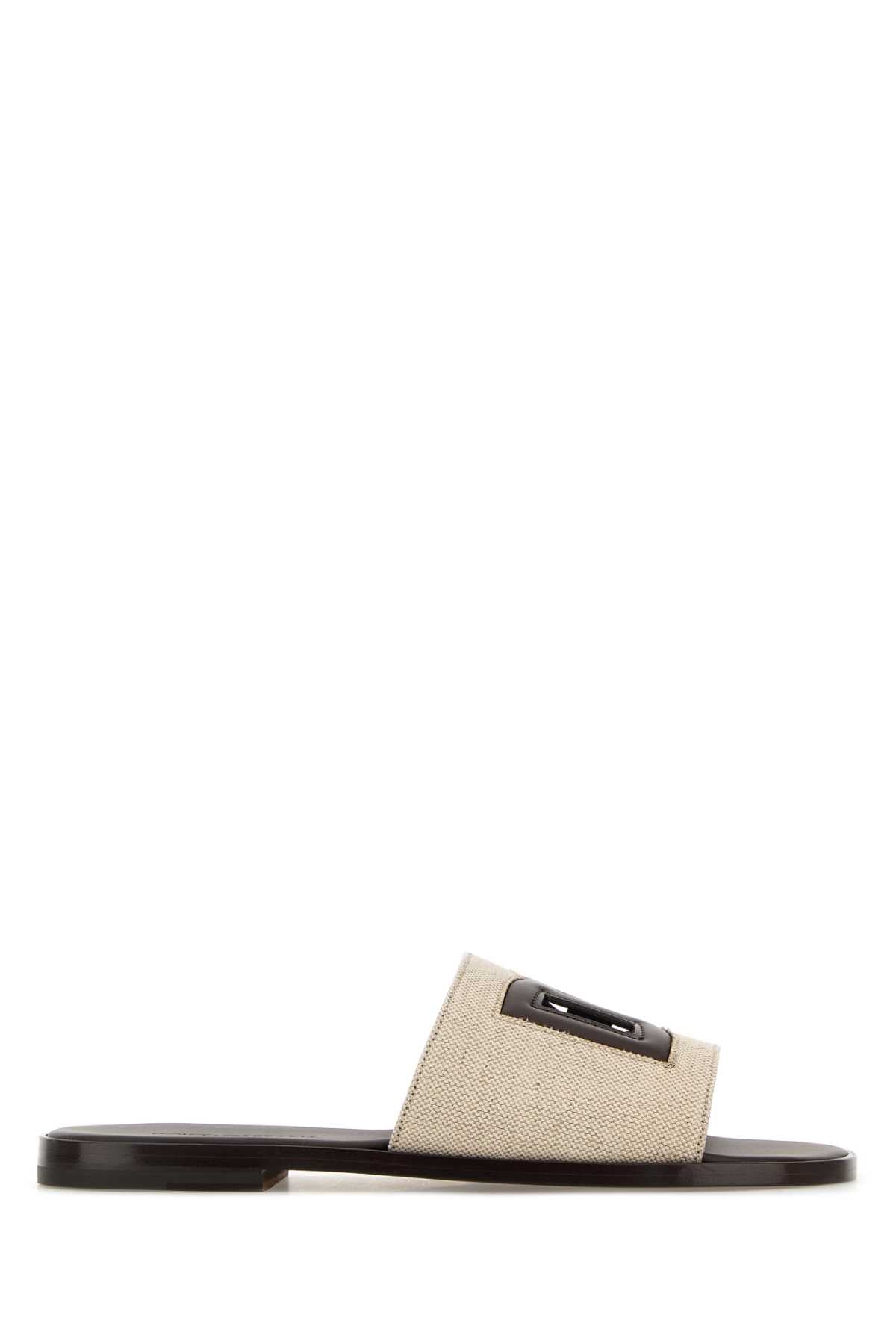 Dolce & Gabbana Men Two-Tone Canvas Slippers DOLCE & GABBANA