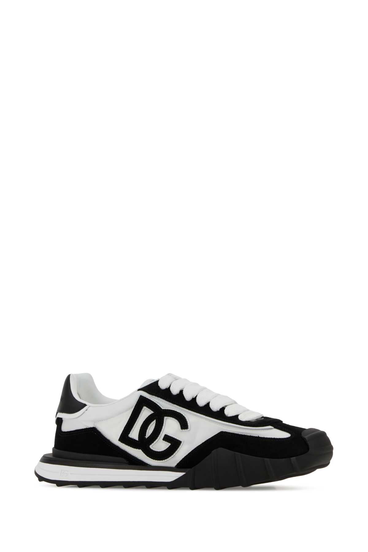 Dolce & Gabbana Men Two-Tone Canvas And Suede Dg Athletic Sneakers DOLCE & GABBANA